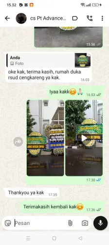 Testimonial Papan Bunga Pernikahan bungurjaya
