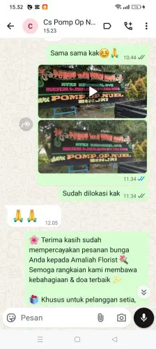 Testimonial Papan Bunga bungurjaya