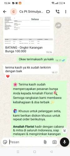 Testimonial Papan Bunga bungurjaya
