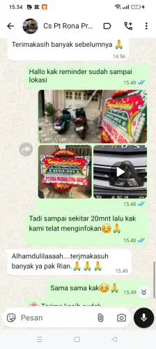 Testimonial Papan Bunga bungurjaya