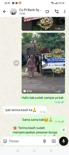 Testimonial Papan Bunga bungurjaya